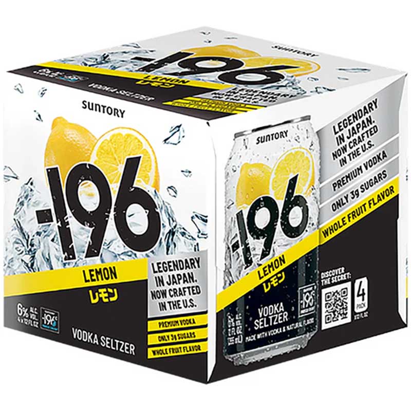-196 Lemon Vodka Seltzer 4pk