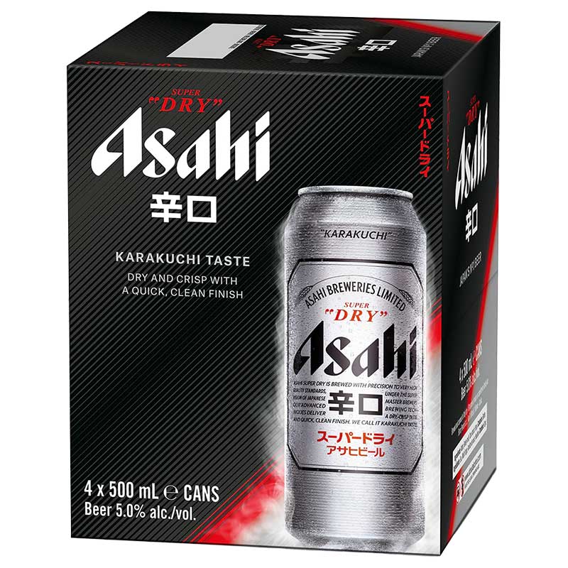 Asahi Super Dry Karakuchi Taste 4pk 16oz/Cans