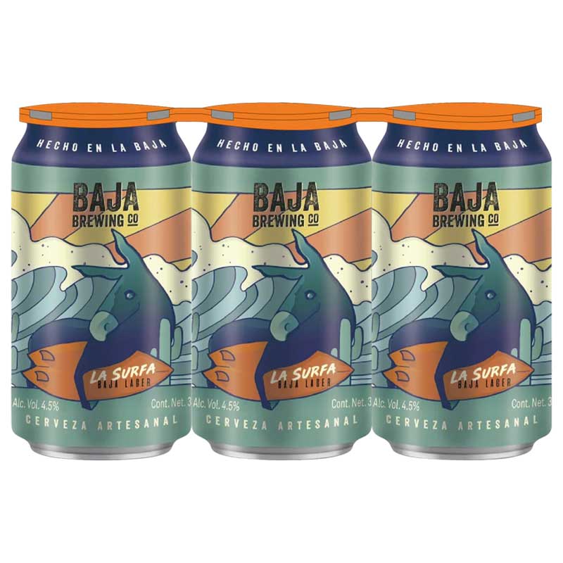 Baja Brewing La Surfa Baja Lager 6pk 12oz/Cans