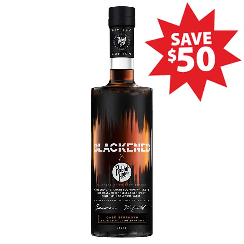 Blackened x Rabbit Hole Cask Strength Bourbon Whiskey 750ml