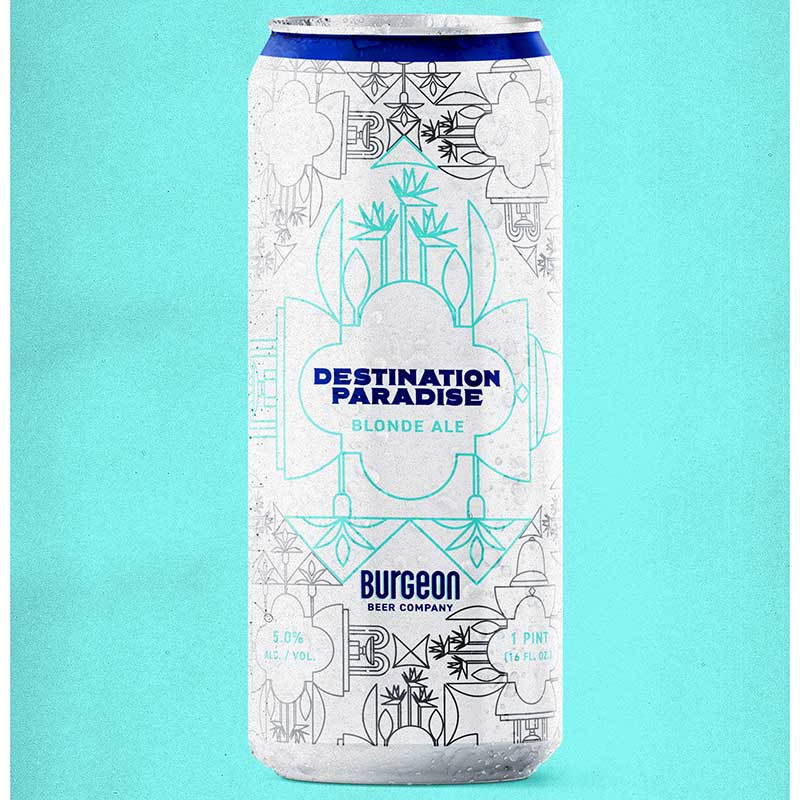 Burgeon Destination Paradise Blonde Ale 4pk 16oz/Cans