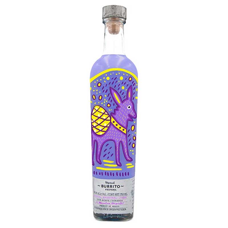 Burrito Fiestero Tepemete Ancestral Joven Durango Mezcal 750ml