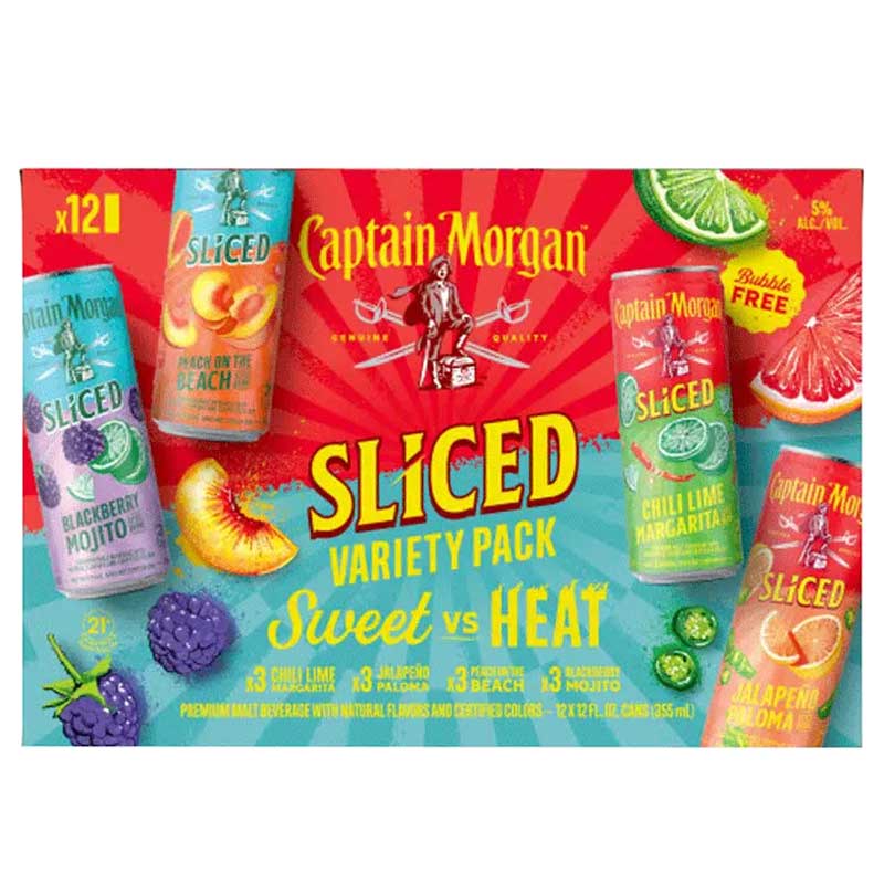 Captain Morgan Sliced Sweet vs Heat Variety Pack 12pk 12oz/Cans