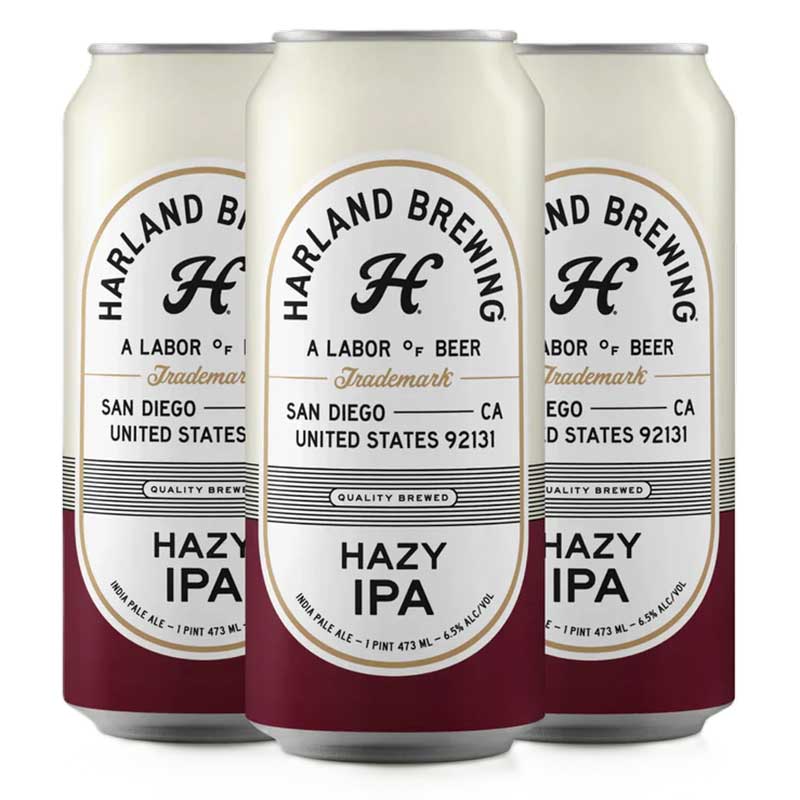 Harland Hazy IPA 4pk 16oz/Cans