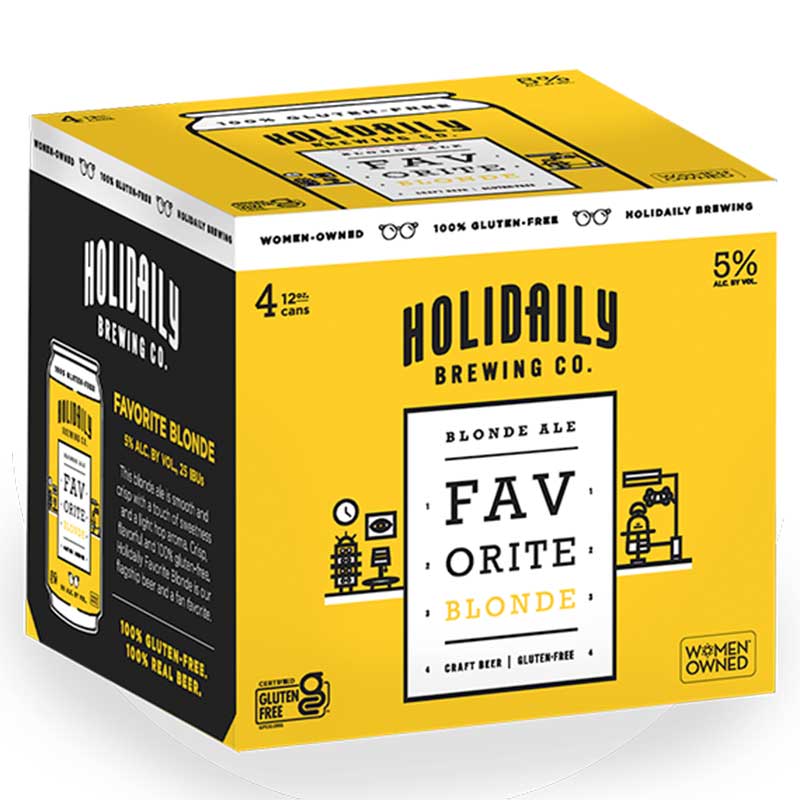 Holidaily Favorite Blonde Gluten Free 4pk 12oz/Cans