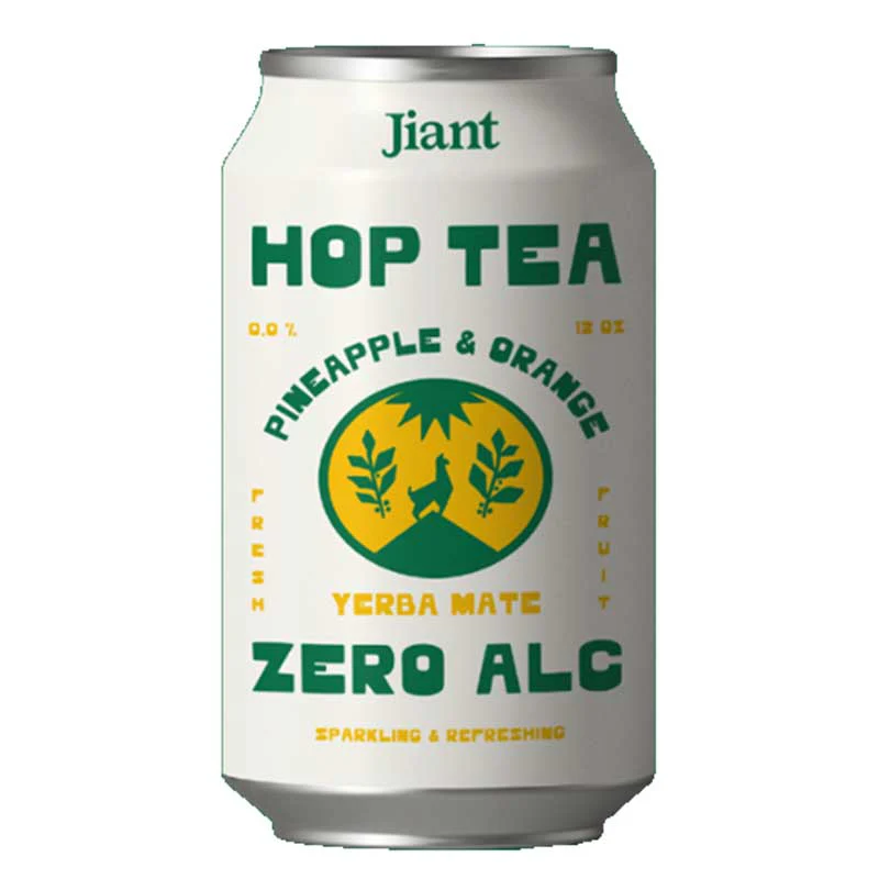 Hop Tea Tropical Citrus Yerba Mate Non Alcoholic 6pk 12oz/Cans