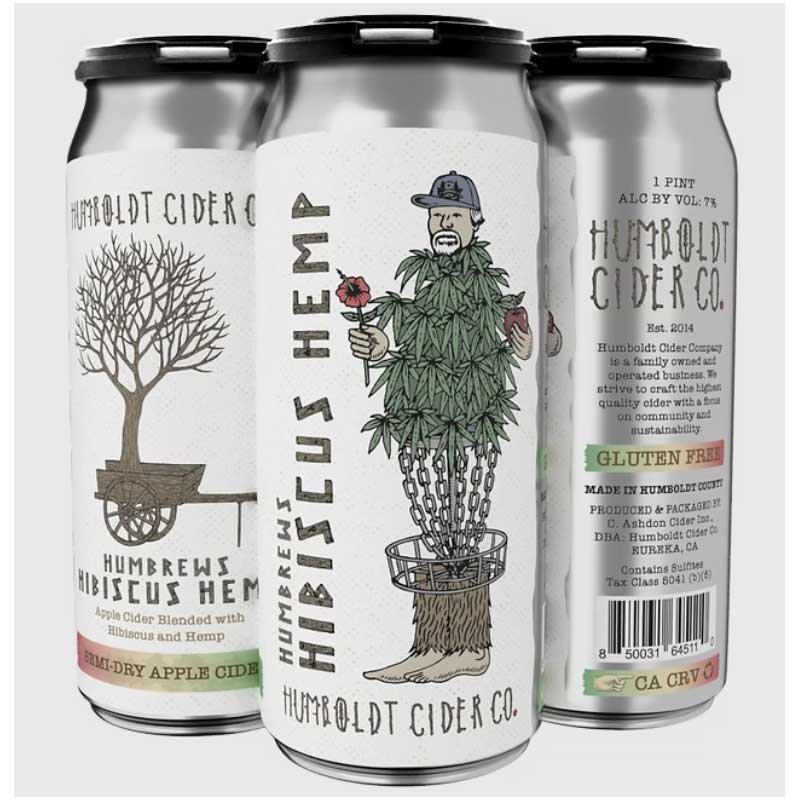 Humboldt Humbrews Hibiscus Hemp Cider 4pk 16oz/Cans