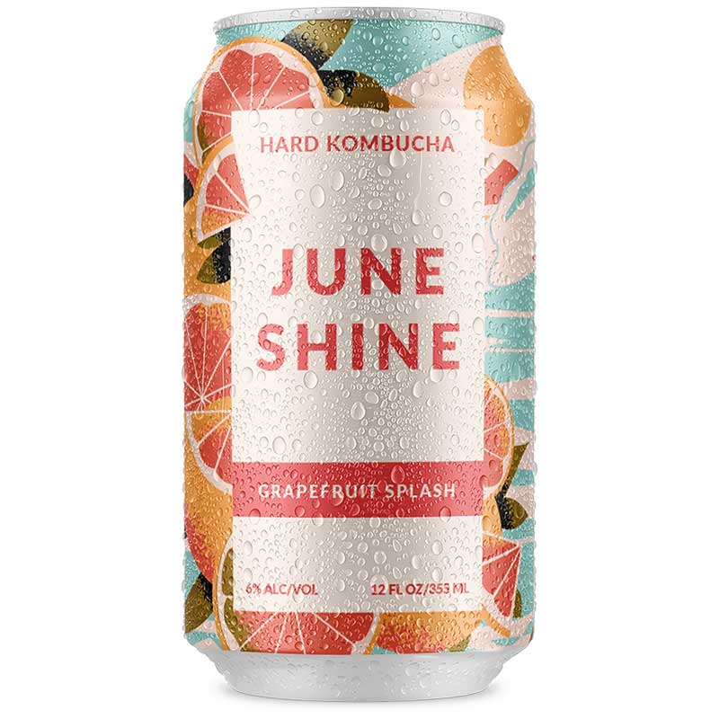 June Shine Grapefruit Splash Hard Kombucha 4pk 12oz/Cans