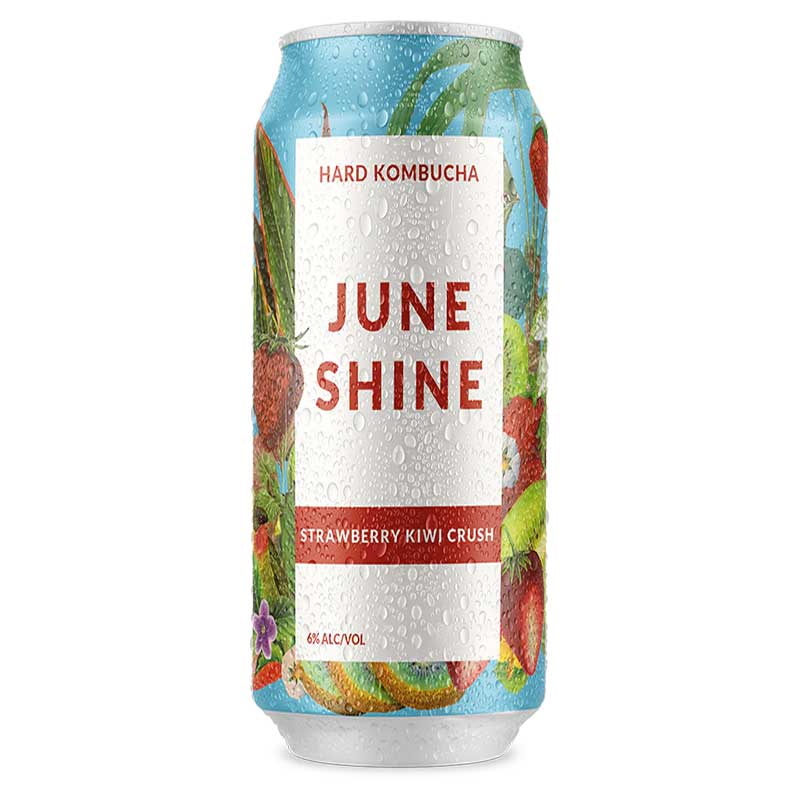 June Shine Strawberry Kiwi Crush Hard Kombucha 19.2oz