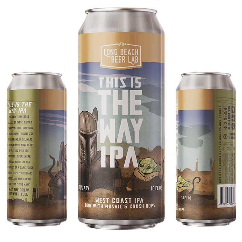 Long Beach Beer Lab This Is The Way West Coast IPA 4pk 16oz/Cans