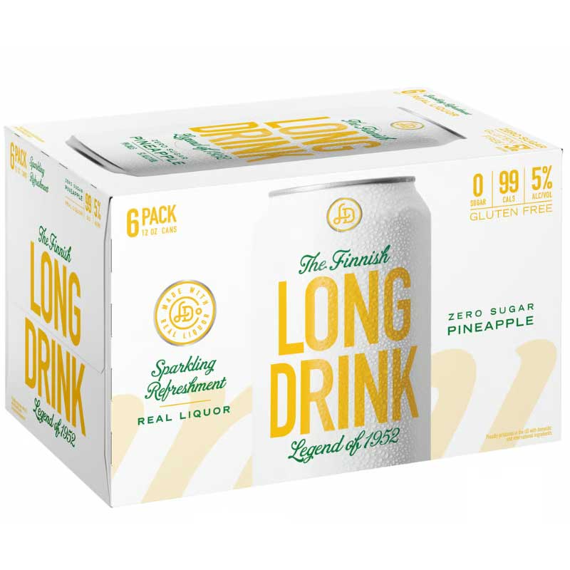 Long Drink Pineapple Zero Sugar 6pk