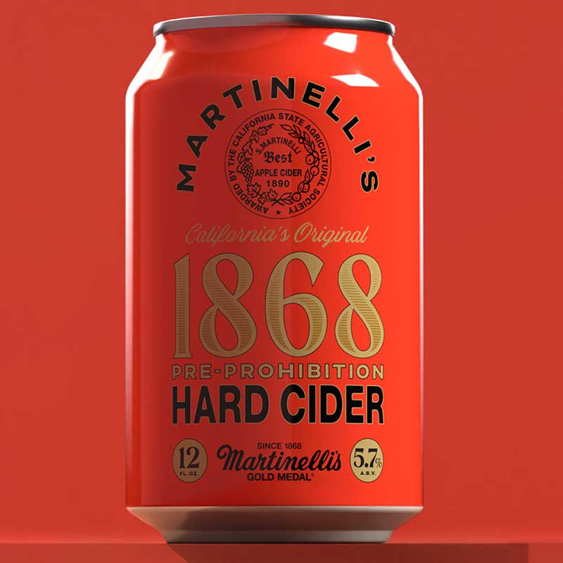 Martinelli’s Pre-Prohibition 1868 Hard Cider 6pk 12oz/Cans