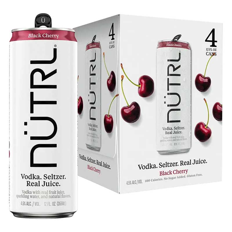 Nutrl Black Cherry Vodka Seltzer 4pk