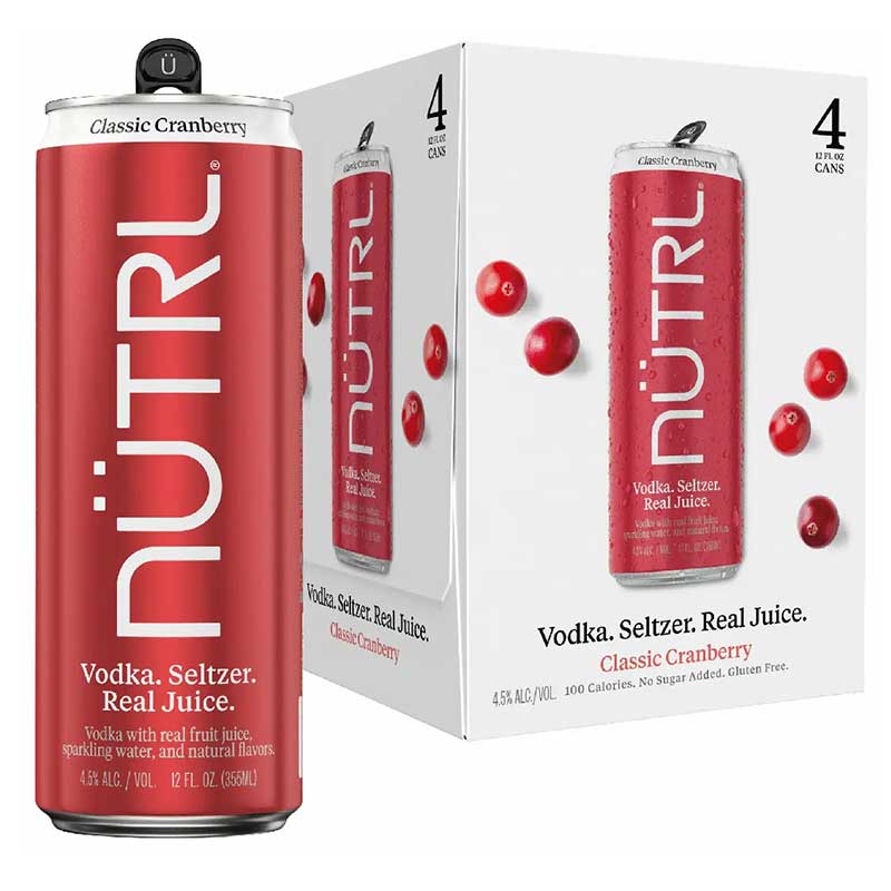 Nutrl Cranberry Vodka Seltzer 4pk