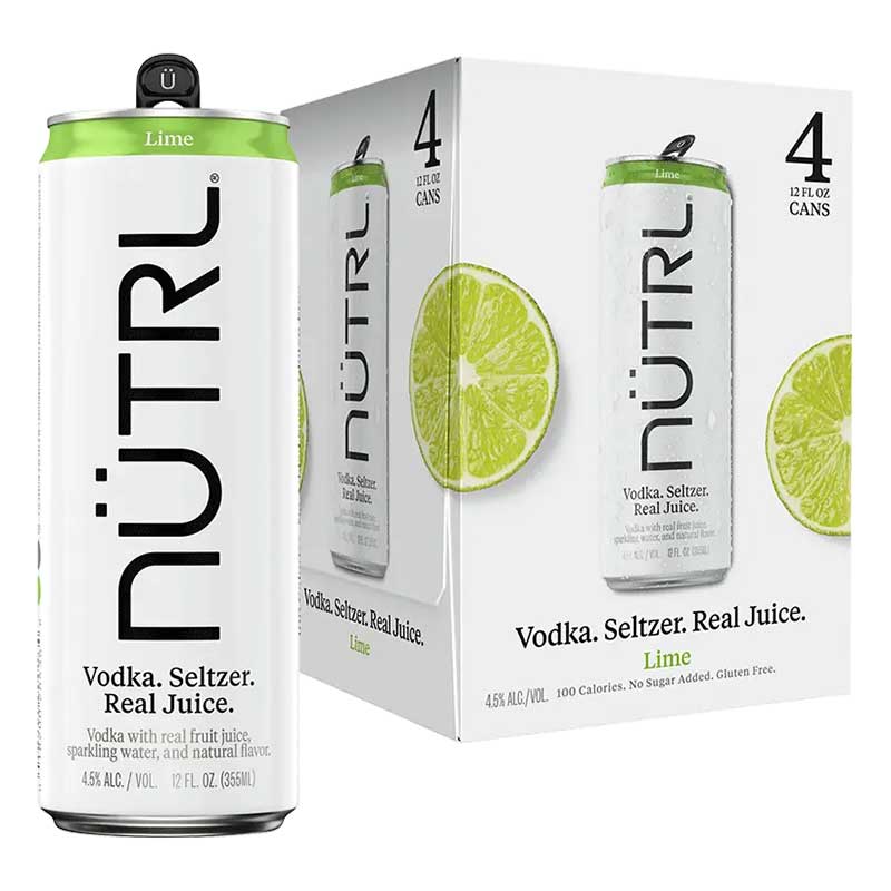 Nutrl Lime Vodka Seltzer 4pk