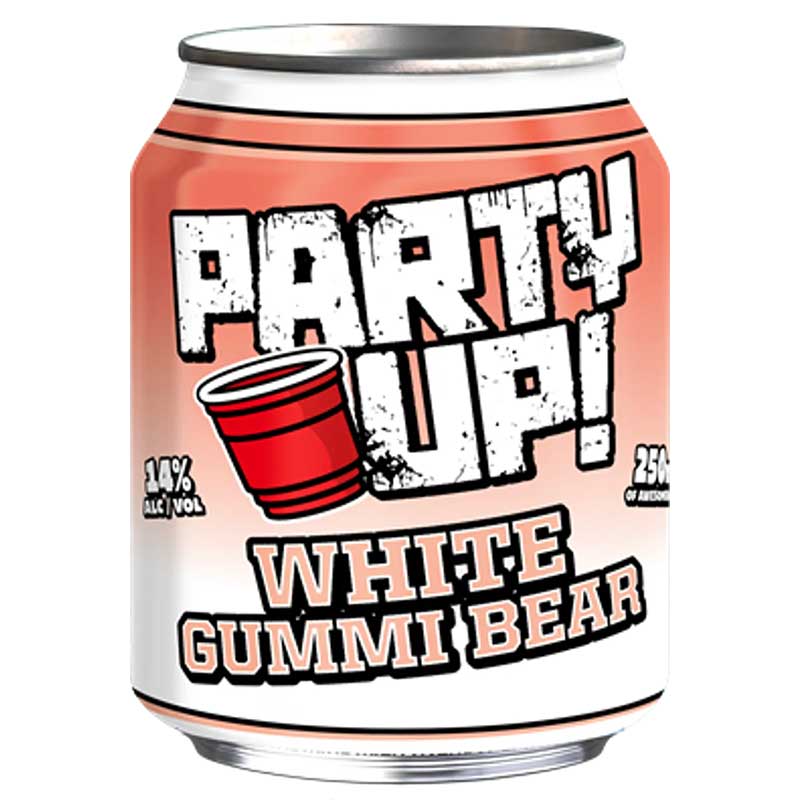 Party Up White Gummi Bear 250ml