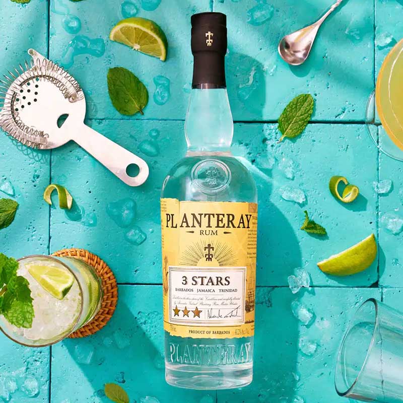 Planteray 3 Stars White Rum 1L - Image 2