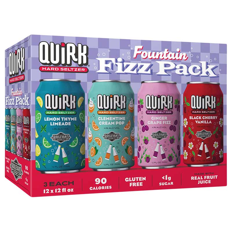 Quirk Fountain Fizz Pack Hard Seltzer 12pk 12oz/Cans
