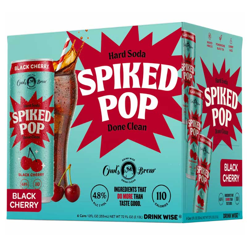 Spiked Pop Black Cherry 355ml