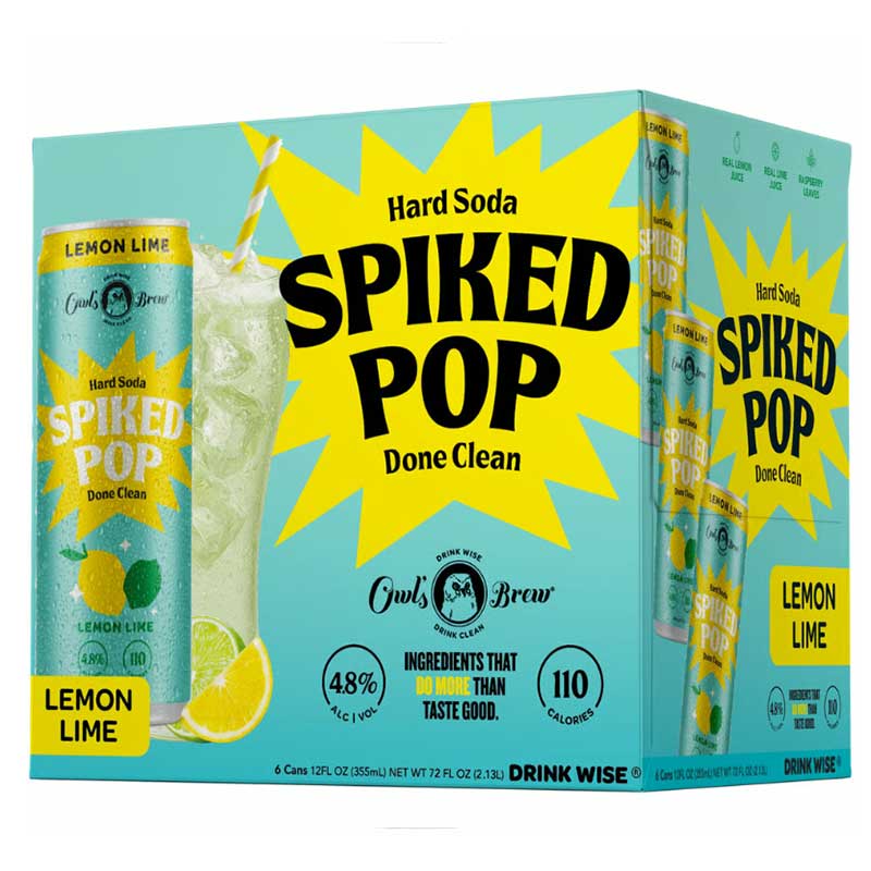 Spiked Pop Lemon Lime 355ml