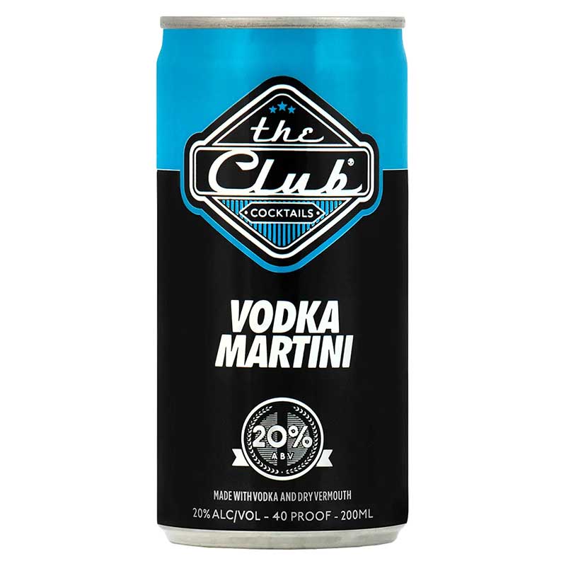 The Club Vodka Martini Cocktail 200ml