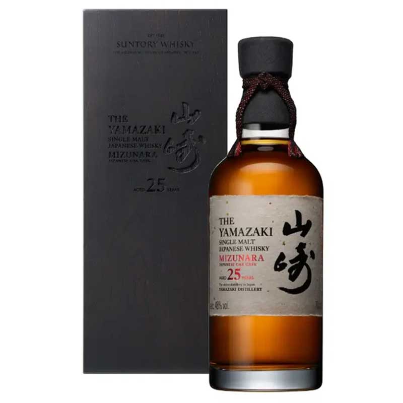 The Yamazaki 25 Year Mizunara Japanese Oak Whisky 700ml