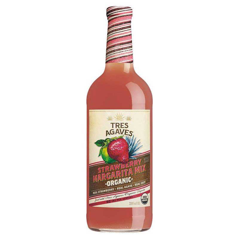 Tres Agaves Strawberry Margarita Mix 1L