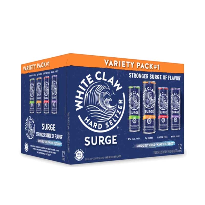 White Claw Surge Variety Pack No1 Hard Seltzer 12pk 12oz/Cans
