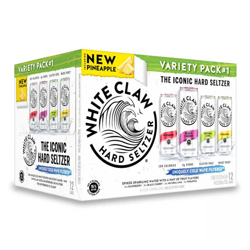 White Claw Variety Pack No1 Hard Seltzer 12pk 12oz/Cans