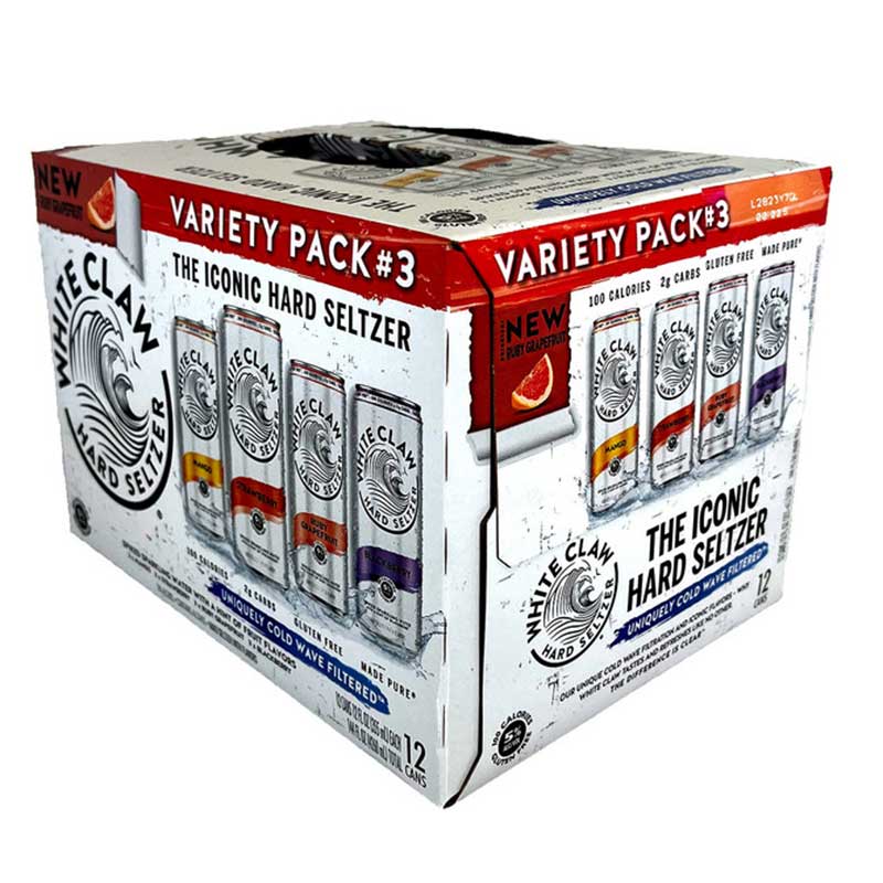 White Claw Variety Pack No3 Hard Seltzer 12pk 12oz/Cans