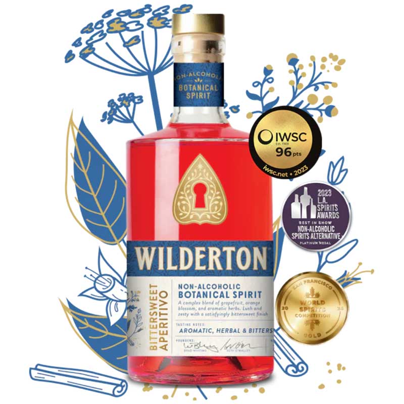 Wilderton Bittersweet Aperitivo Non Alcoholic Botanical Spirit 750ml